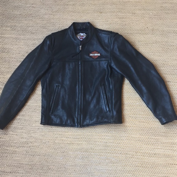 Harley-Davidson Leather Cafe Racer Riding Jacket - Picture 2 of 14